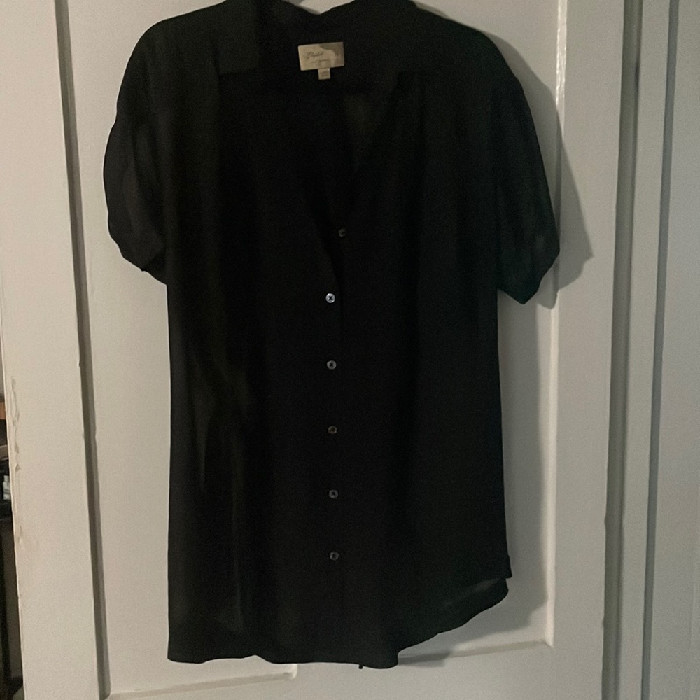 Elizabeth And James Black Silk Tunic